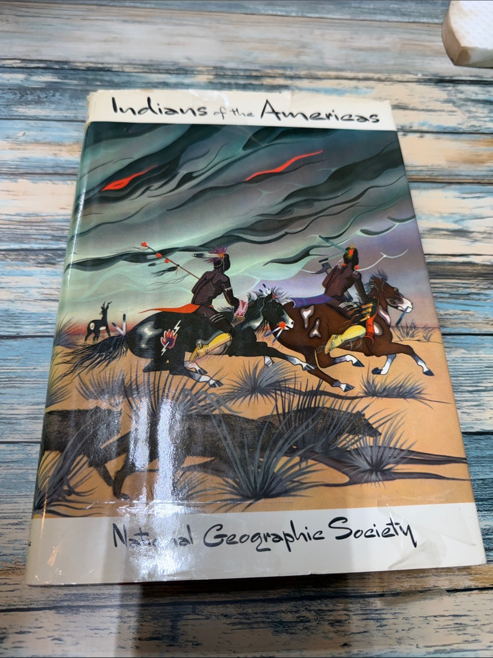 Vtg 1965 National Geographic Indians of the Americas hardcover with dust jacket